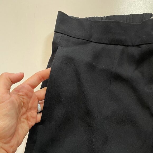 Babaton Aritzia Black Pant Trouser Tuxedo Straight Leg Dexter Pull On Pockets - Picture 4 of 9